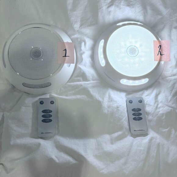 BELL HOWELL Mountable Closet Lights Set of 2 Each with Remote White Model# 8530 - Picture 2 of 7